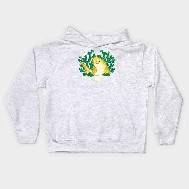 CRUSH, the Lemon Shark Kids Hoodie by bytesizetreasure